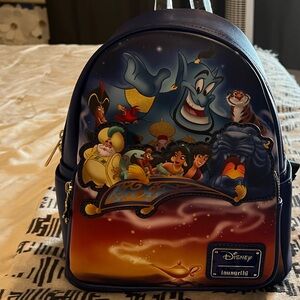 Disney Aladdin Loungefly 30th anniversary Backpack - Blue and Orange